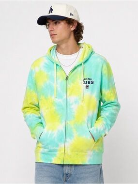 New Era Chicago Cubs‎ Tie Dye Zip Hoodie – Size Large